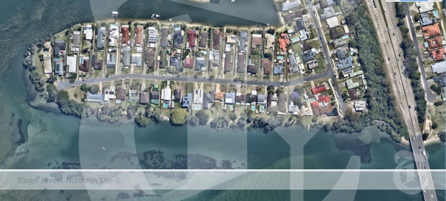 Terranora Creek Foreshore upgrade arial view