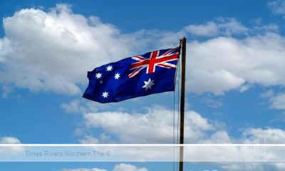 An australian flag for the Ballina Shire Australia Day Awards